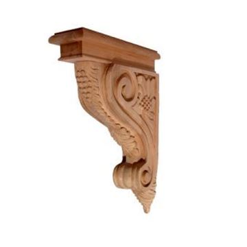 Picture of Unfinished Narrow Grape Corbel (CORBEL-G-5)