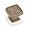 Picture of 1 3/16' Waved Square Cabinet Knob 
