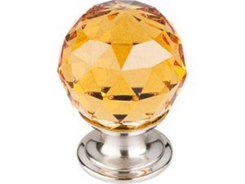 Picture of 1 1/8" Amber Crystal Knob