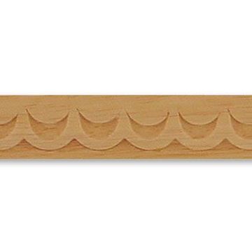 Picture of 1/2" W x 5/16" THK Architectural Carved Wood Moulding