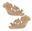 Picture of 9-1/2" X 5-1/4" X 1 Handcarved Corner Pair 
