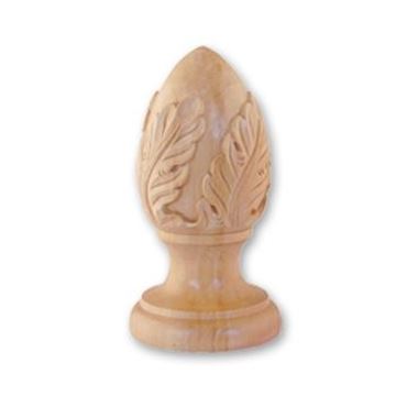 Picture of 3" X 6" Handcarved Finial 