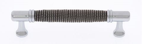 Picture of Black and Chrome Beaded Pull (60313 PC)