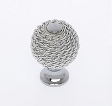 Picture of 1" Chrome Chain Maille Knob 