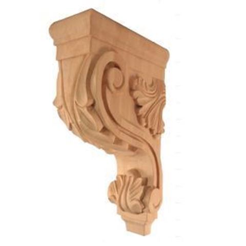 Picture of Unfinished Acanthus Bar Bracket Cherry (CORBEL-A-4-CH)