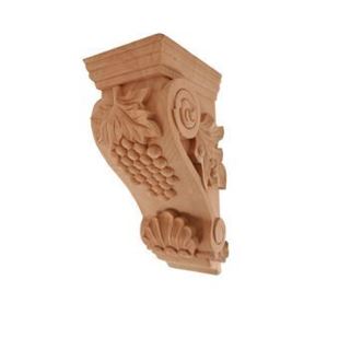 Picture of Unfinished Medium Grape Corbel Rubberwood (CORBEL-G-2-RW)