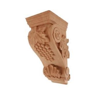 Picture of Unfinished Medium Grape Corbel Rubberwood (CORBEL-G-2-RW)