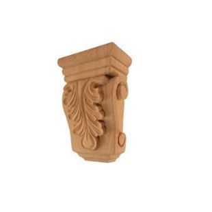 Picture of Unfinished Mini Acanthus Corbel Cherry (CORBEL-A-8-CH)