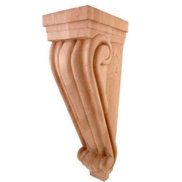 Picture of Unfinished Large Traditional Corbel Cherry (CORBEL-T-3-CH)