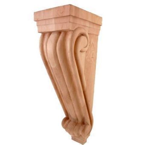 Picture of Unfinished Large Traditional Corbel Alder (CORBEL-T-3-ALD)