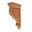 Picture of Unfinished Narrow Mission Corbel Alder (CORBEL-M-4-AL)