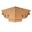 Picture of Unfinished Pedestal Foot Corner Maple (PED-2-C-MP)