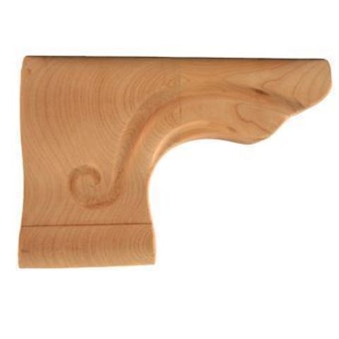 Picture of Unfinished Pedestal Foot Left Maple (PED-3-L-MP)