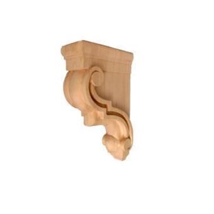 Picture of Unfinished Traditional Bar Bracket Alder (CORBEL-T-4-ALD)