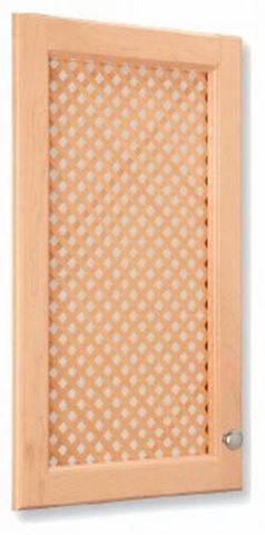 Picture of Mini Diagonal Lattice Door Insert White Oak (LATDS2448WO)