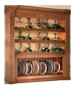 Picture of Wine Bottle Rack Red Oak (S9200OUF1)