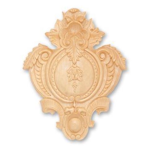 Picture of Handcarved Applique Onlay Whitewood (404WW)