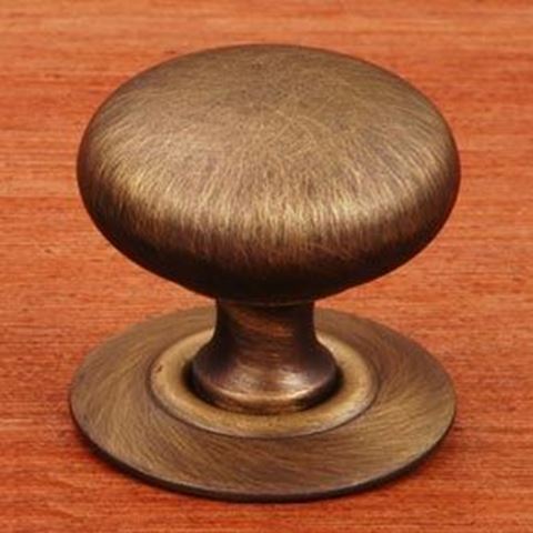 Picture of 1-1/4" Small Plain Knob with Detachable Backplate